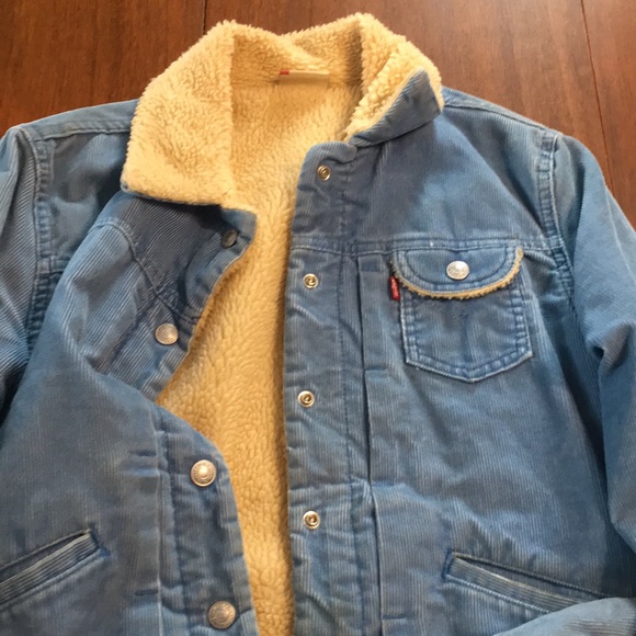levi blue cord jacket